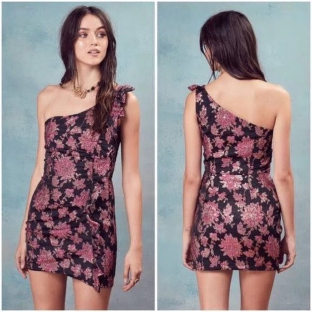 For Love & Lemons Luella Jacquard Mini Dress size Small
